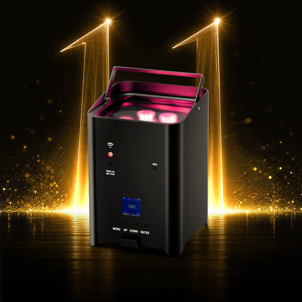 SHEHDS Wireless Battery LED Uplight Par Light 6x18W 6in1 RGBAW+UV With Remote Control