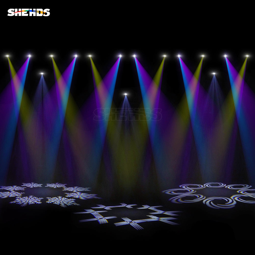 8 Prisms LED 160W Gobo Light With LCD Moving Head Lights Display Stage Effect Lighting For DJ Disco Stage Performance Stage Concert Wedding