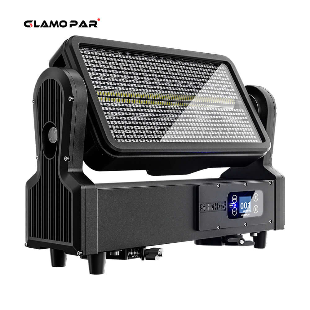 GLAMOPAR Waterproof LED 1000W RGB Strobe Moving  Head Lighting