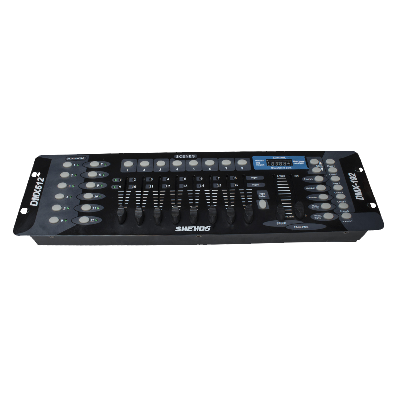 Controlador DMX SHEHDS 192 para luz de cabeça móvel 192 canais para equipamento de DJ DMX512 Controlador de discoteca