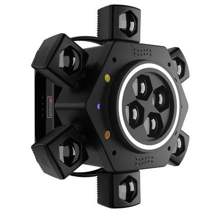 SHEHDS 2/3/4/6 Arms LED Beam Moving Head Lights 50W/80W/100W/120W RGBW Stage Lighting with Wireless Remote Control for Party Bar DJs