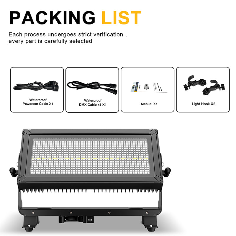 ShockCore Waterproof LED 350W 12-Pixel Strobe Light Zero Noise Outdoor