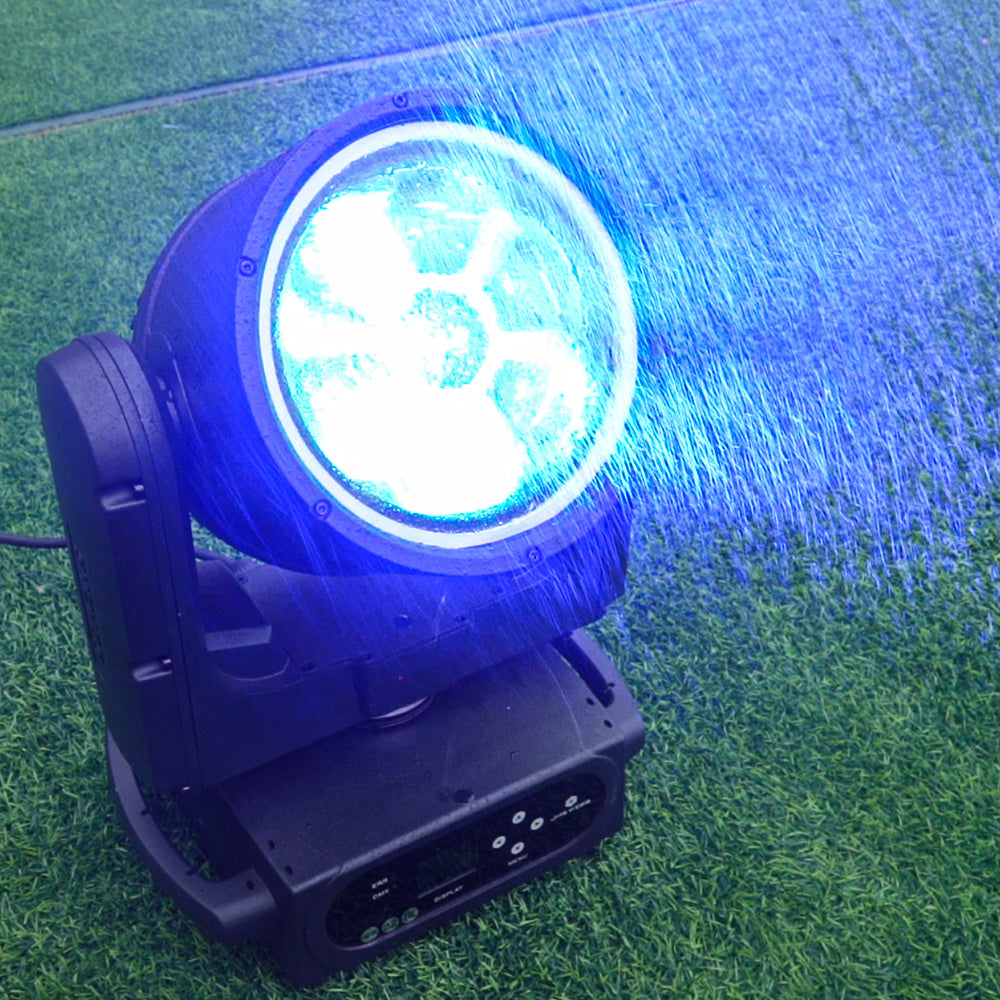 JMS WEBB Waterproof 7x40W Bee Eye Moving Head Light RGBW/RGBL/RGBLAC Zoom Wash Stage Lighting