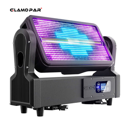 GLAMOPAR Waterproof LED 1000W RGB Strobe Moving  Head Lighting