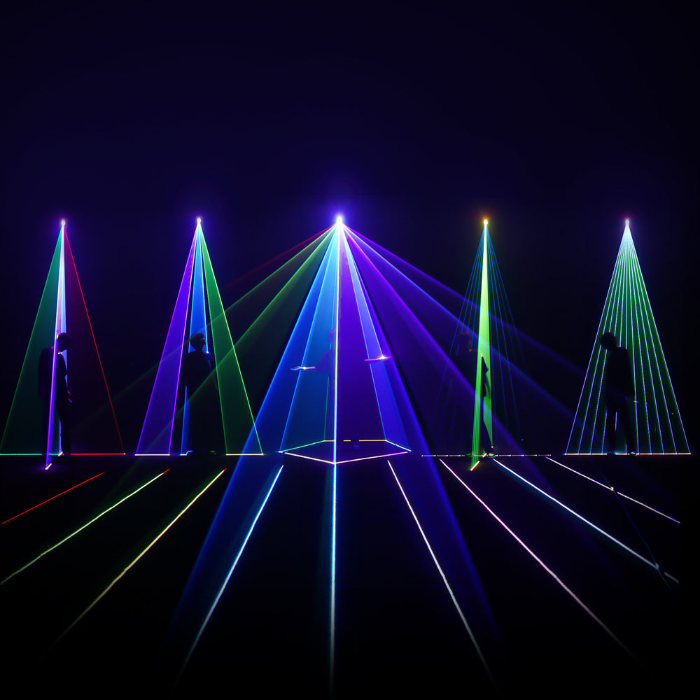 ConstelLaser impermeable 6W RGB animación luz láser recargable carcasa de una pieza pantallas táctiles