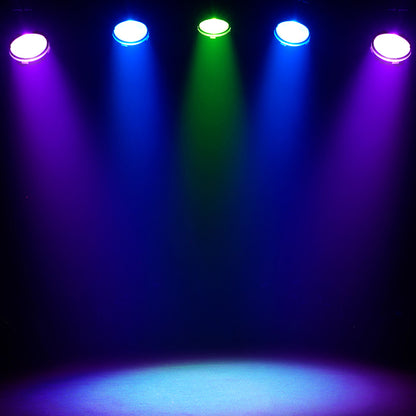 SHEHDS 250W/350W LED Spotlight RGBWAUV/RGBLAC/RGBW/RGBL/Warm+Cool White Stage Lighting with Barndoors & Pulse Strobe