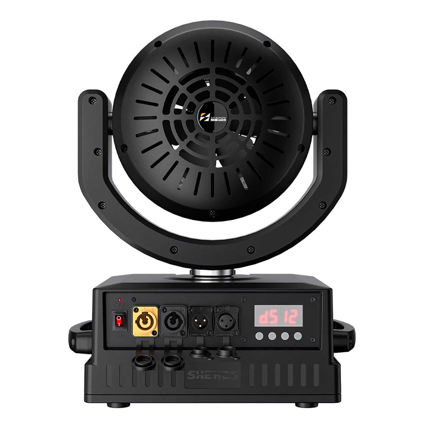 SHEHDS LED 100W Moving Head Bubble Machine – rear or alternate product view