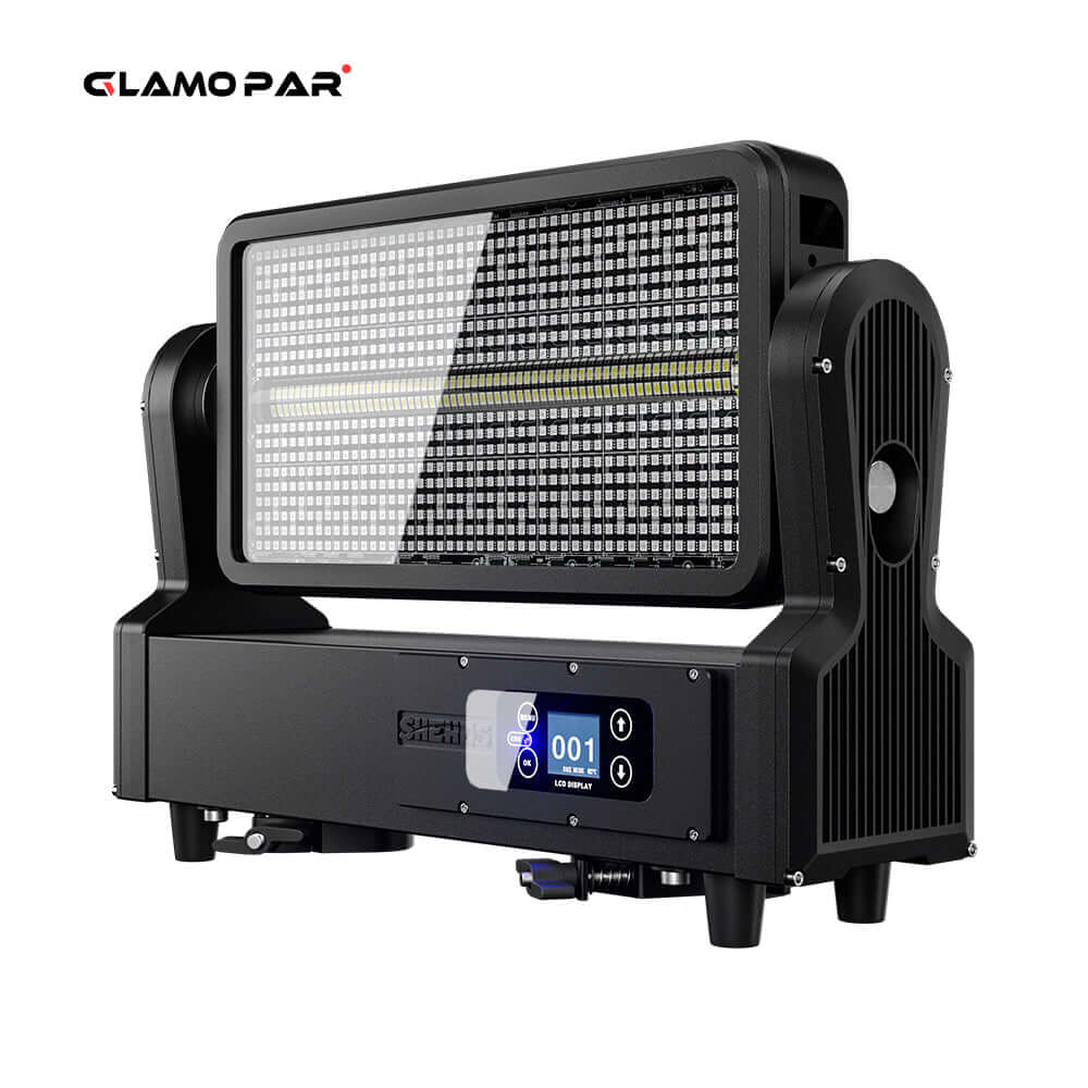 GLAMOPAR Waterproof LED 1000W RGB Strobe Moving  Head Lighting