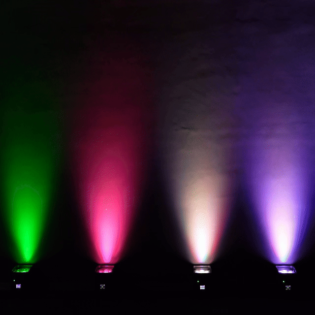 SHEHDS Draadloze Accu LED Uplight Par Light 6x18W 6in1 RGBAW+UV Met Afstandsbediening