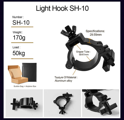 SHEHDS Gancho de alta calidad y cuerda de seguridad para todas las luces de escenario