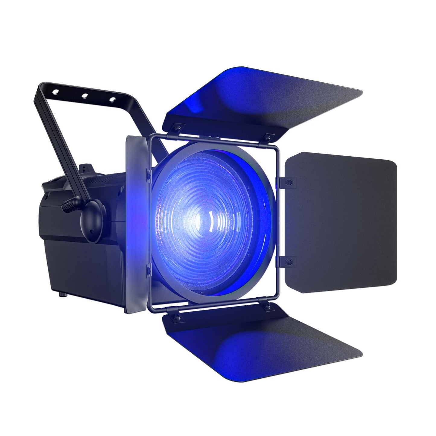 SHEHDS 250W/350W LED Spotlight RGBWAUV/RGBLAC/RGBW/RGBL/Warm+Cool White Stage Lighting with Barndoors & Pulse Strobe