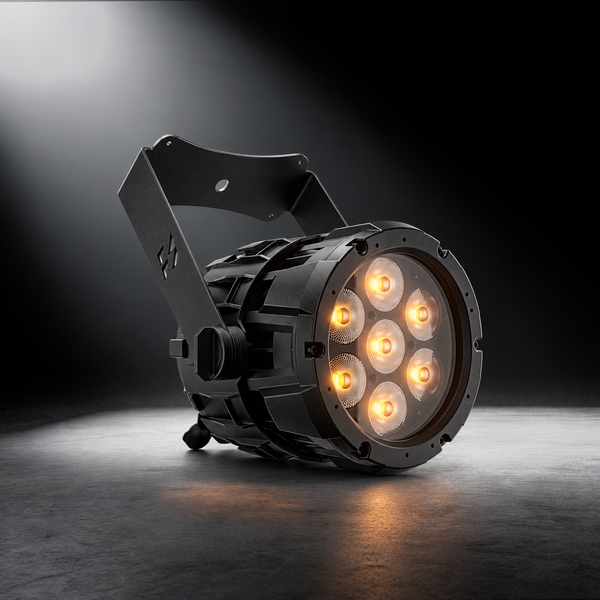 SHEHDS Waterproof 7x18W Linkable LED Par Light APP Control RGBWA+UV / RGBLAC Stage Light