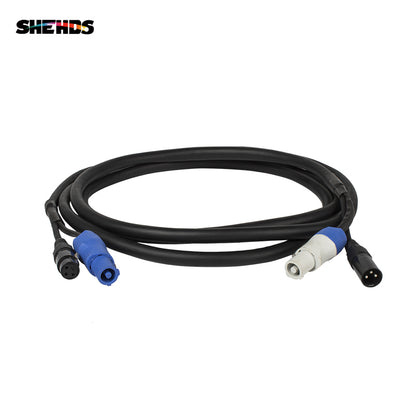 SHEHDS Combinatie PowerCon-stekker en DMX-signaallijn