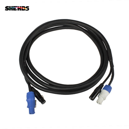 SHEHDS Combinatie PowerCon-stekker en DMX-signaallijn