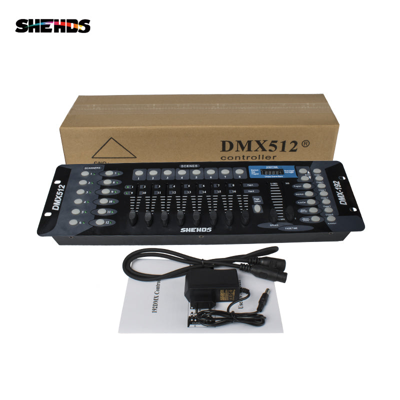 SHEHDS 192 DMX Controller voor Moving Head Light 192 kanalen voor DMX512 DJ-apparatuur Disco Controller