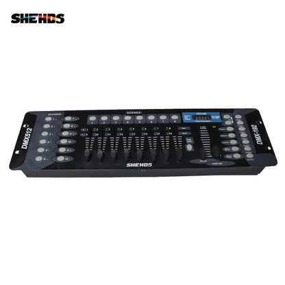 Controlador DMX SHEHDS 192 para luz de cabeça móvel 192 canais para equipamento de DJ DMX512 Controlador de discoteca