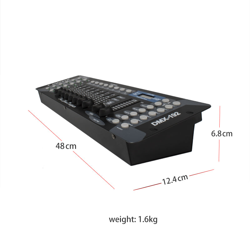 Controlador DMX SHEHDS 192 para luz de cabeça móvel 192 canais para equipamento de DJ DMX512 Controlador de discoteca