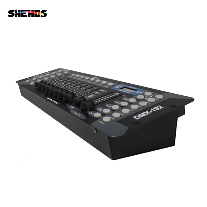 Controlador DMX SHEHDS 192 para luz de cabeça móvel 192 canais para equipamento de DJ DMX512 Controlador de discoteca