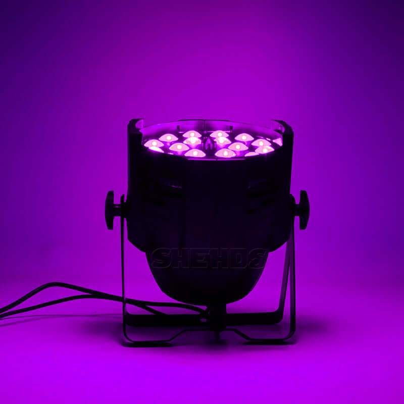 SHEHDS Par LED Zoom 18x18W RGBWA+UV Iluminação de Palco