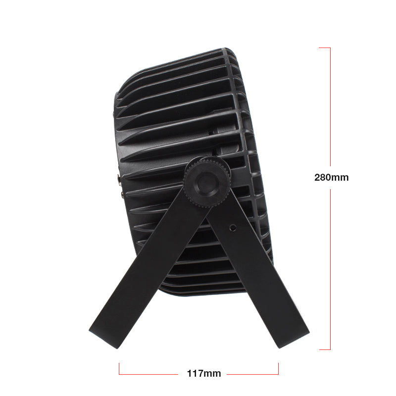 SHEHDS 18x18W Aluminum Alloy LED Flat Par DMX512 DJ Par Cans Wash Light