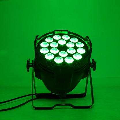 Big Aluminum Alloy LED Par 18x18W RGBWA+UV 4/6In1 Light Professional DJ Projector Stage Lighting