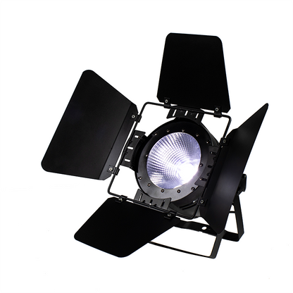 LED Par COB 200W RGBWA+UV 6IN1 Blinder Lighting with/without Barn door for Performance Stage