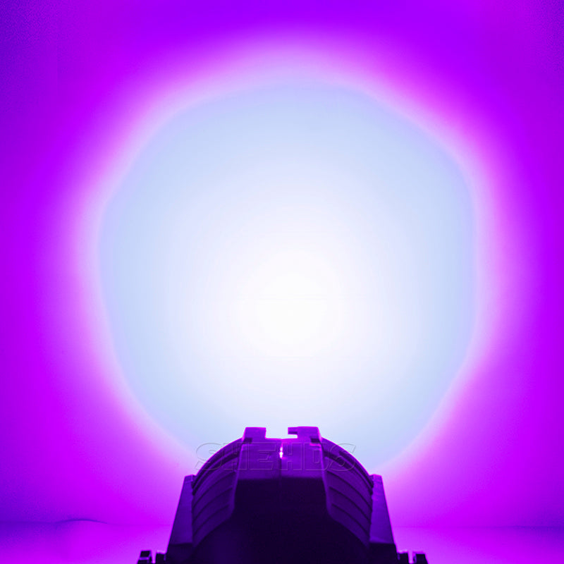 Мини-светодиодный светильник из алюминиевого сплава 7x18 Вт, 6 в 1, RGBWA + УФ для DJ, сценическое освещение, дискотека, свадьба, вечеринка, DMX512