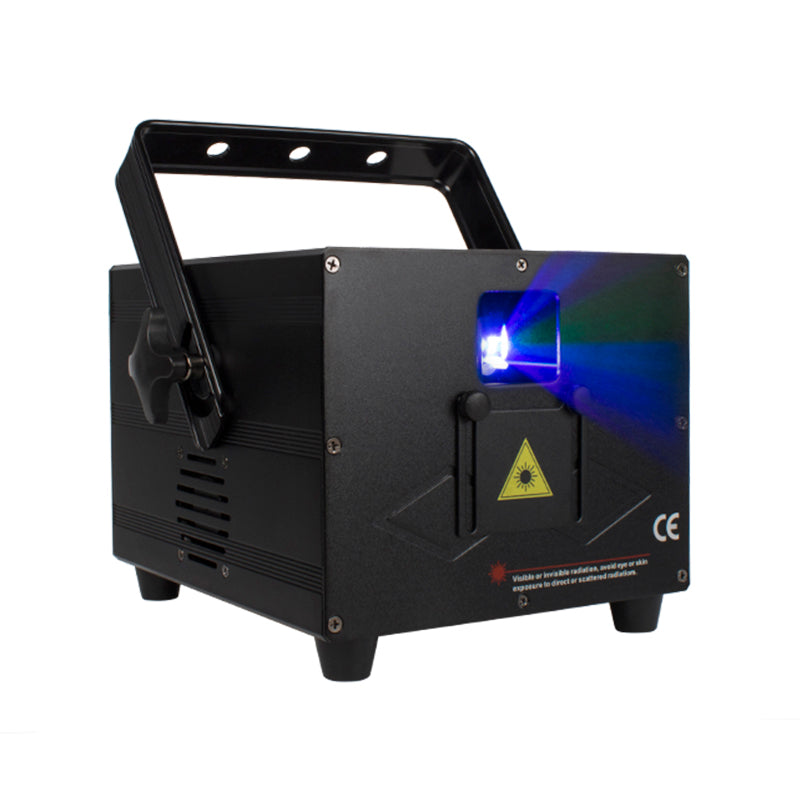 SHEHDS Full Color 3D Effect 3W RGB Laser Scanner Lights DJ Party Bar Projector Stage Lighting