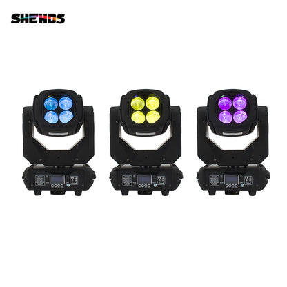 LED Super Beam 4x25W RGBW Moving Head Lighting For Church Wedding Concert Theater Performance Stage