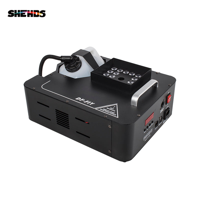 SHEHDS LED 24x9W RGB Somke Machine 1500W puissance Machine à brouillard bon pour les concerts de mariage de fête