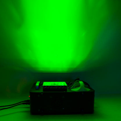 SHEHDS LED 24x9W RGB Somke Máquina 1500W Máquina de neblina elétrica boa para festa de casamento e concerto