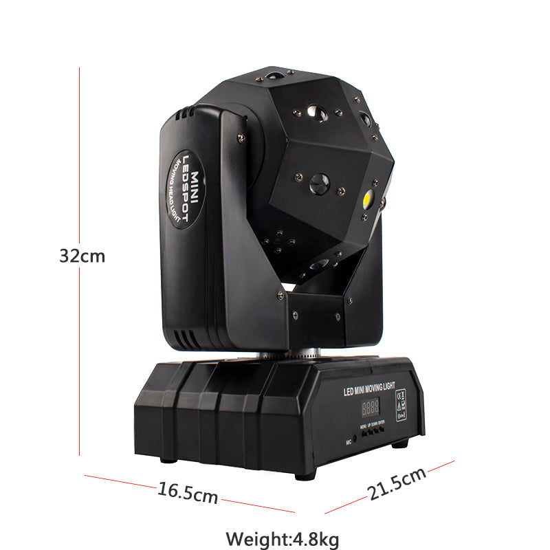 SHEHDS New High Brightness 16X3W LED Football Moving head light 3in1(Beam&Laser&Strobe) Lighting Red and Green Laser
