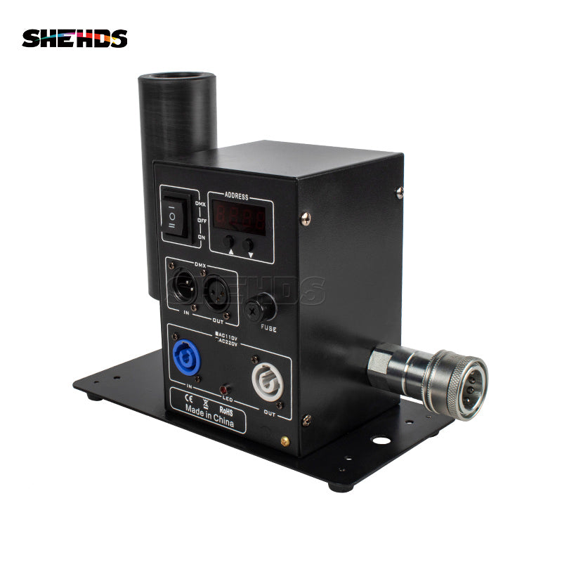 SHEHDS 200W CO2 Jet Machine Professional Stage Equipment DMX Controller Smoke 8-10M Gas Jet Air Column Show Concert DJ