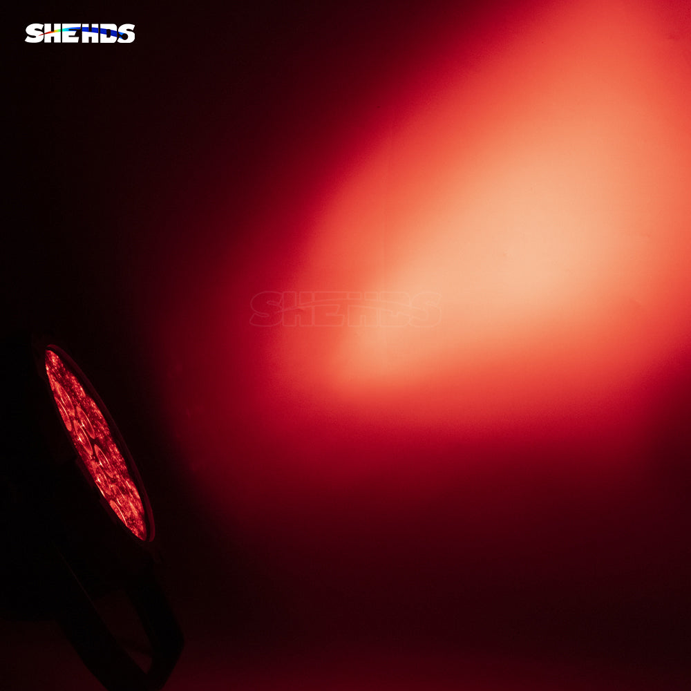 SHEHDS IP65 LED étanche Par lumière 18x18W 6in1 RGBWA + UV lumière de scène extérieure DJ Club mariage