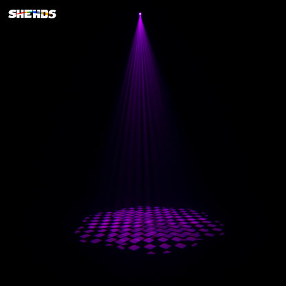 Shehds 6 prisma led holofote 100w gobo luz com display lcd iluminação de efeito de palco dj discoteca palco movendo a cabeça luzes iluminação de palco dj