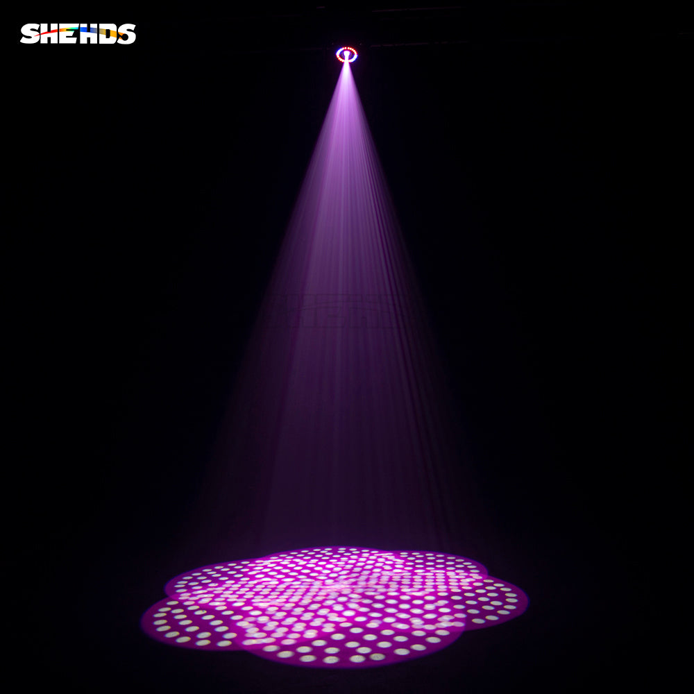 (6-Prisma) LED Spot 100W Luzes Gobo com anel LED e display LCD Moving Head Stage Effect Lighting DJ Disco