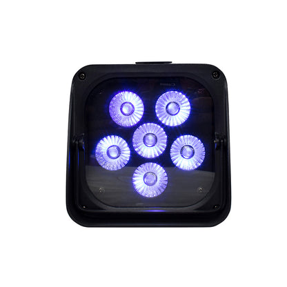 Luz par 6x18w 6 em 1 rgbaw + iluminação com bateria uv, controle remoto sem fio, aplicativo wi-fi, led inteligente para ktv, festa, bar, dj, discoteca