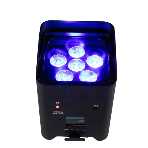 SHEHDS Wireless Battery LED Uplight Par Light 6x18W 6in1 RGBAW+UV With Remote Control