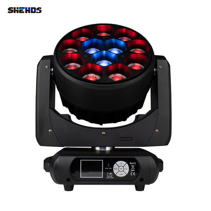 JMS WEBB LED Beam/Wash Bee Eye 12x40w RGBW Moving Head DJ Disco Stage Moving Head Lights Stage for Church Theater