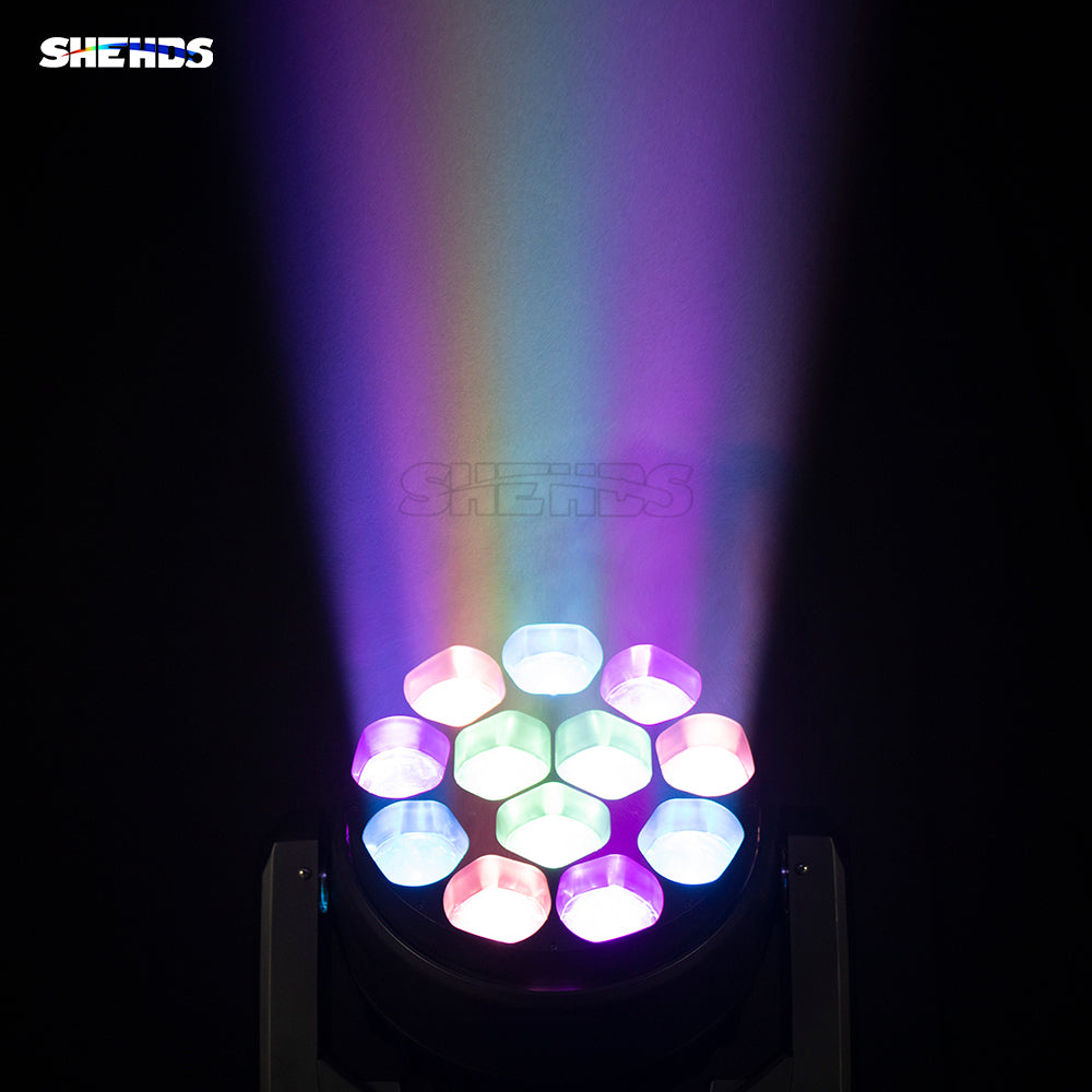JMS WEBB светодиодный луч/Wash Bee Eye 12x40 Вт RGBW движущаяся голова DJ диско-сцена движущиеся головные огни сцена для церковного театра