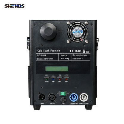 SHEHDS New 650W Wireless Firework Spark Machine Out/Indoor Wedding Party Stage Combined sales (spark powder could be purchased)