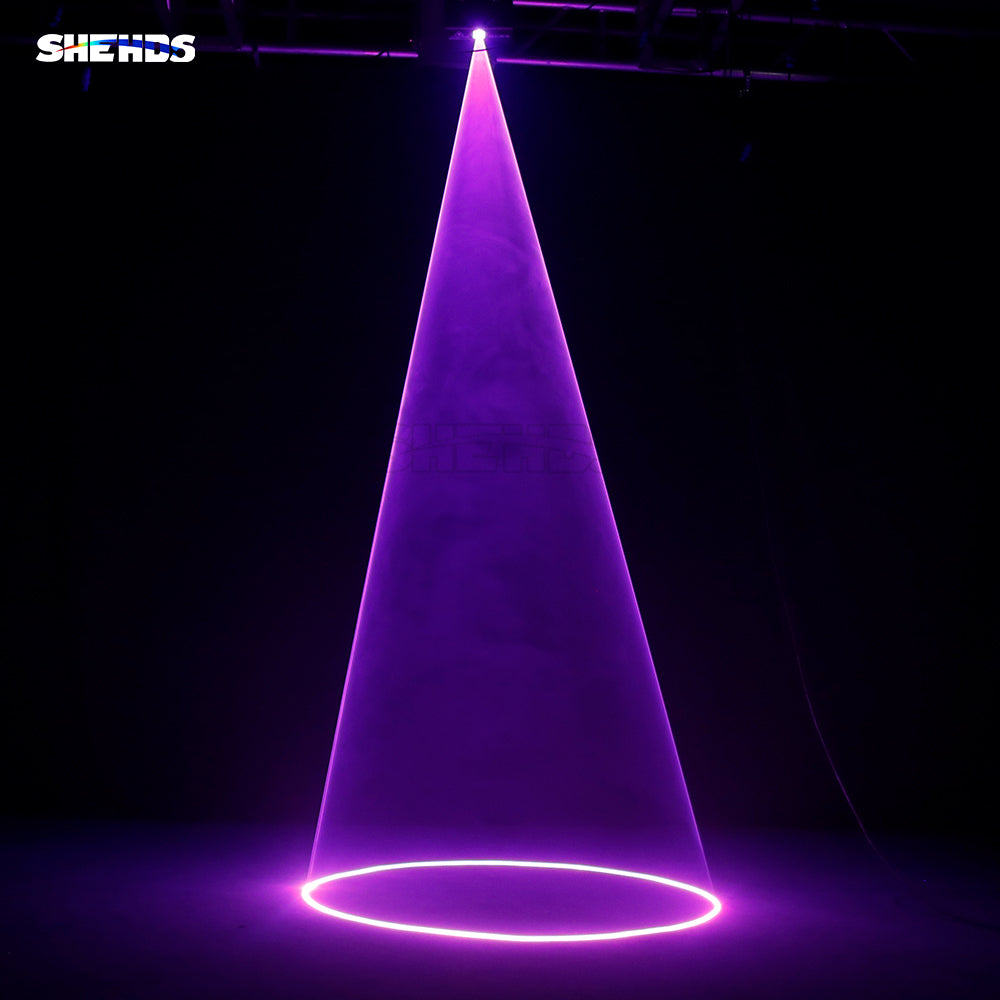 SHEHDS – Laser à balayage rvb 1W, Double motif superposé pour scène de Performance DJ discothèque mariage