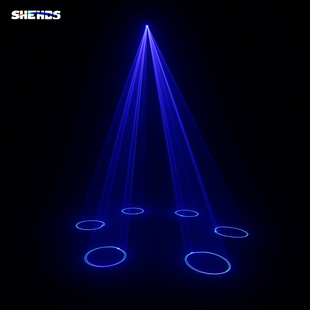 Shehds laser à prova d'água 3w rgb, padrão de digitalização, luz laser de animação para palco de performance, casamento, dj, boate