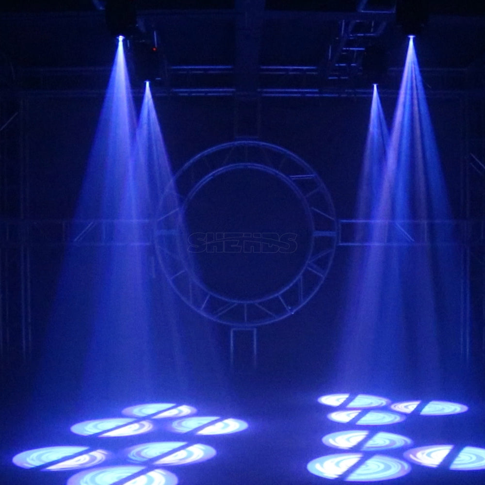 Projecteur LED SHEHDS 80W avec lumière principale mobile Gobo à 3 prismes équipement de Dj de fête DJ Disco boîte de nuit