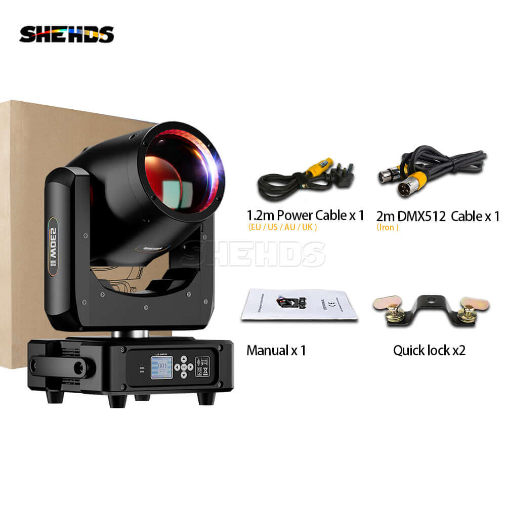 SHEHDS 230W 7R Beam Cabeça Móvel Alta Luminosidade & Forte Penetração