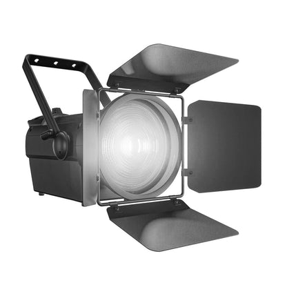 SHEHDS 250W/350W LED Spotlight RGBWAUV/RGBLAC/RGBW/RGBL/Warm+Cool White Stage Lighting with Barndoors & Pulse Strobe
