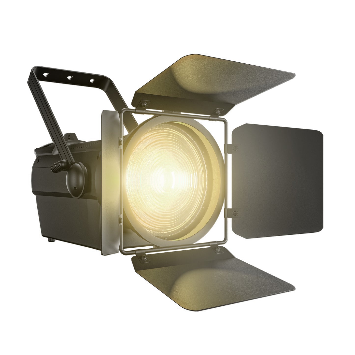 SHEHDS 250W/350W LED Spotlight RGBWAUV/RGBLAC/RGBW/RGBL/Warm+Cool White Stage Lighting with Barndoors & Pulse Strobe