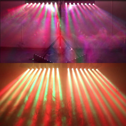 LED Beam 8x12W RGBW Moving Head Lighting For Wedding DJ Show