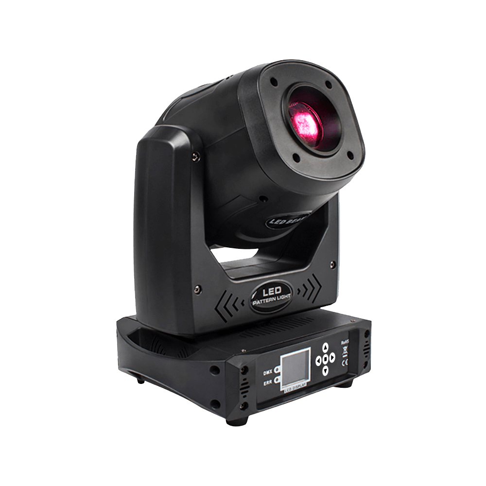 SHEHDS 100W Moving-Head-Gobo-Spotlight mit 6-fach Prisma und LCD-Display