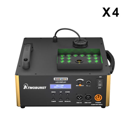 SHEHDS 1500W RGB LED Fog Machine with 24x3W Lights DMX & Remote Control Fog Effect – alternate product view